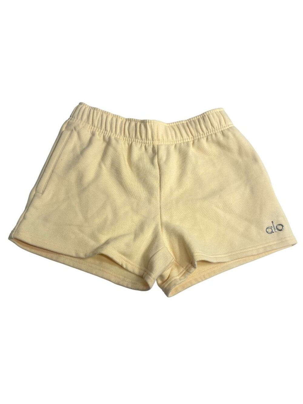 Alo Yoga Accolade Shorts in Candlelight Yellow